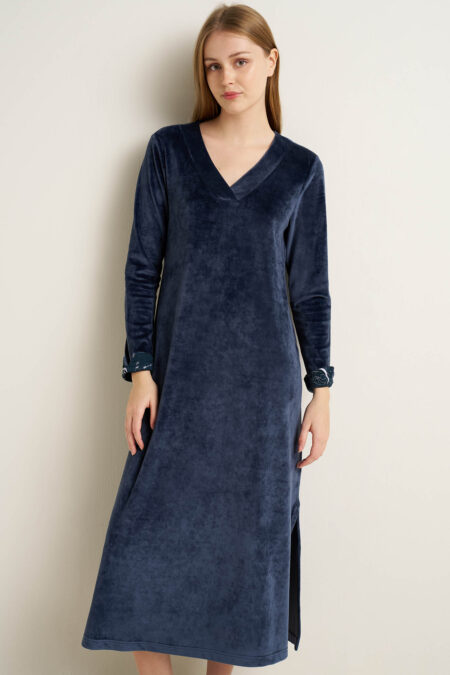 Lounge Velvet Μακρύ Φόρεμα