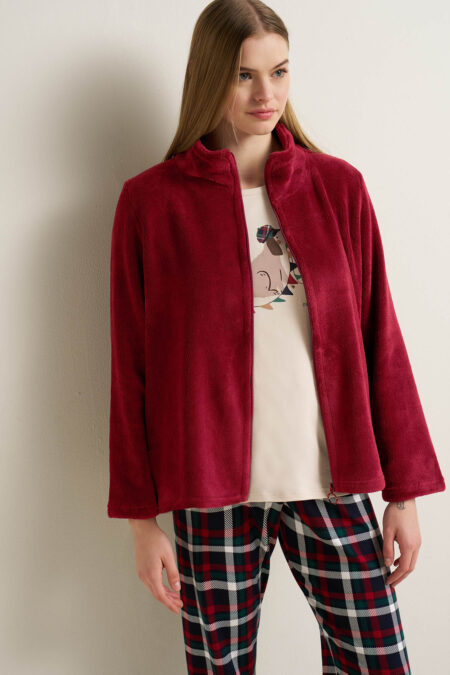 Γυναικεία Fleece Ζακέτα με Φερμουάρ