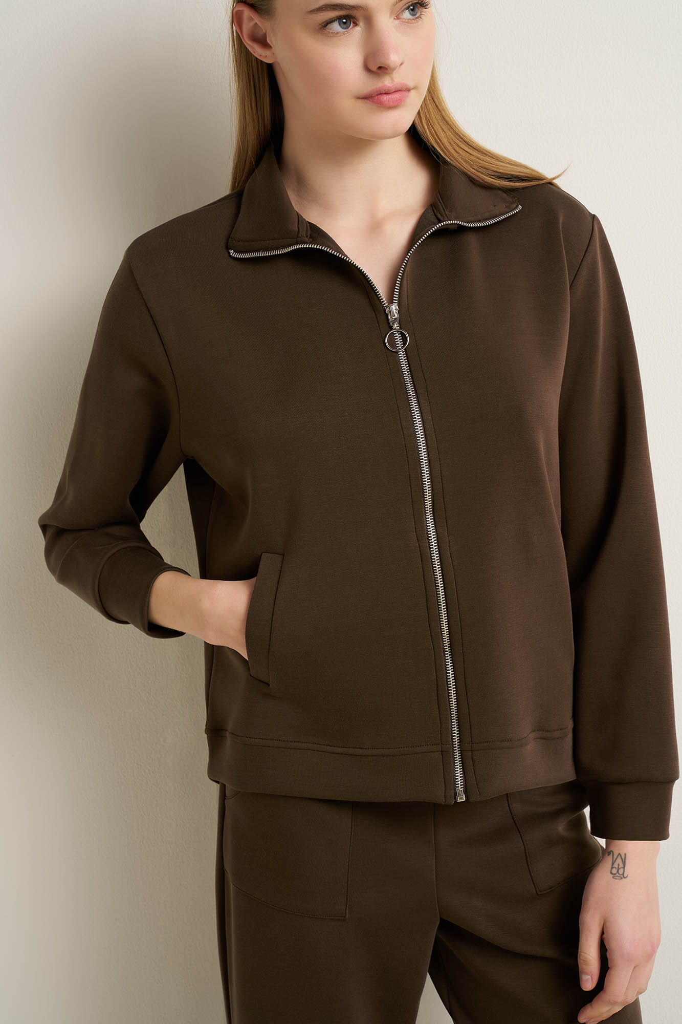 Γυναικείο Viscose Jacket με Φερμουάρ - Image 3