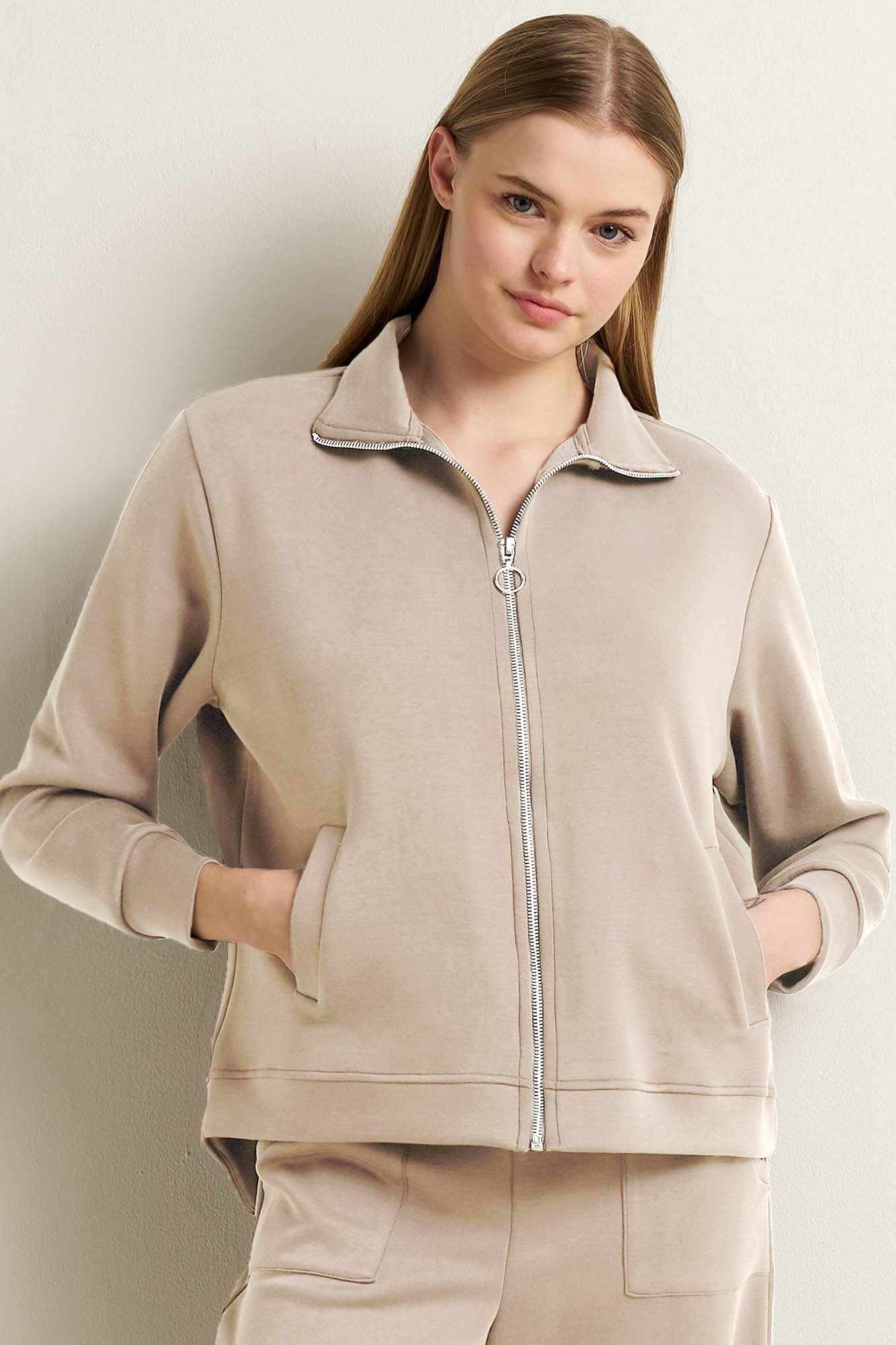 Γυναικείο Viscose Jacket με Φερμουάρ - Image 6